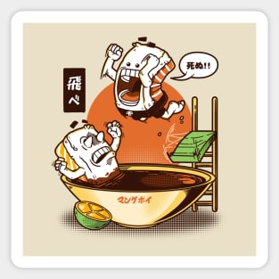 Sushi Cannonball Attack Sticker